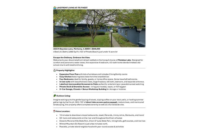 Additional photo 1 of property located at 3233 N Bayview Ln