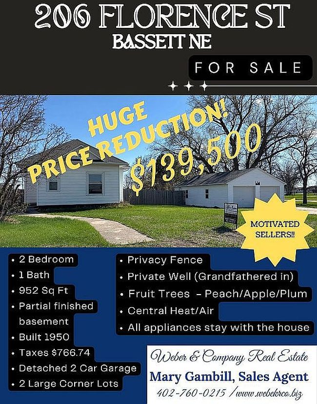 Photo of 206 W Florence St, Bassett, NE