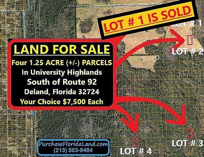 Photo of University Highlands Lot 25 Bk #12, Deland, FL