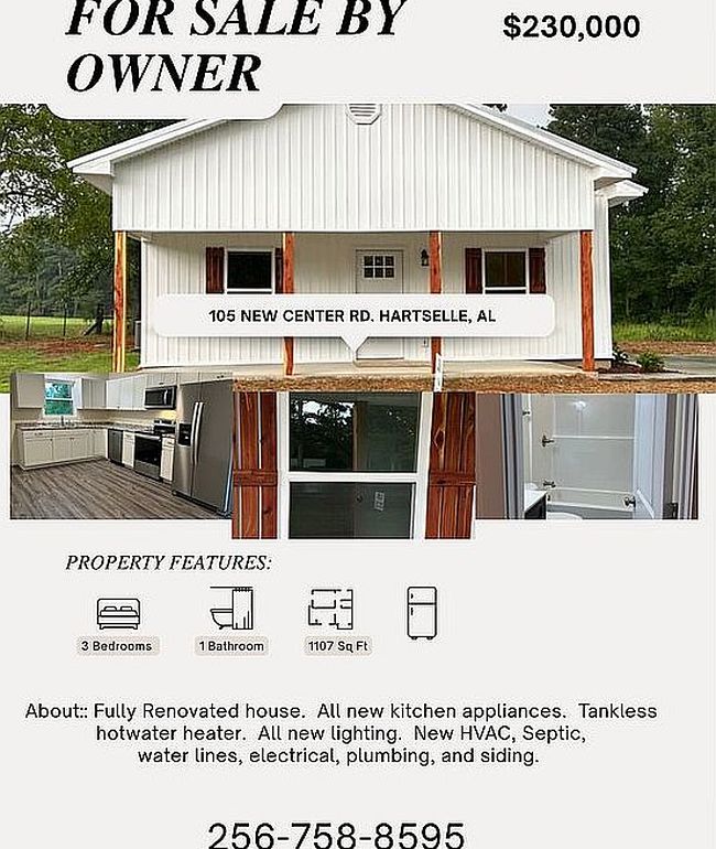 Photo of 105 New Center Rd, Hartselle, AL