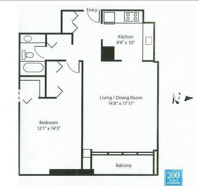 Image of 200 N Dearborn St Unit 1104