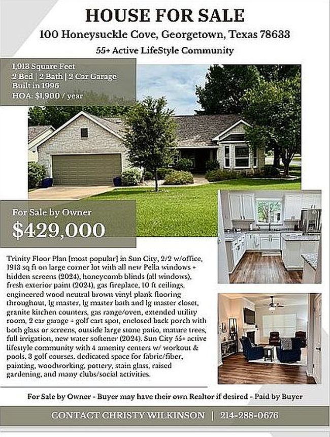 Photo of 100 Honeysuckle Cv, Georgetown, TX