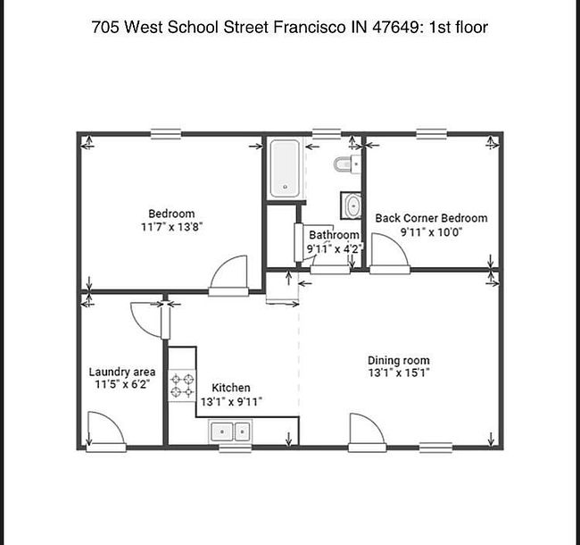 Photo of 705 W School St, Francisco, IN