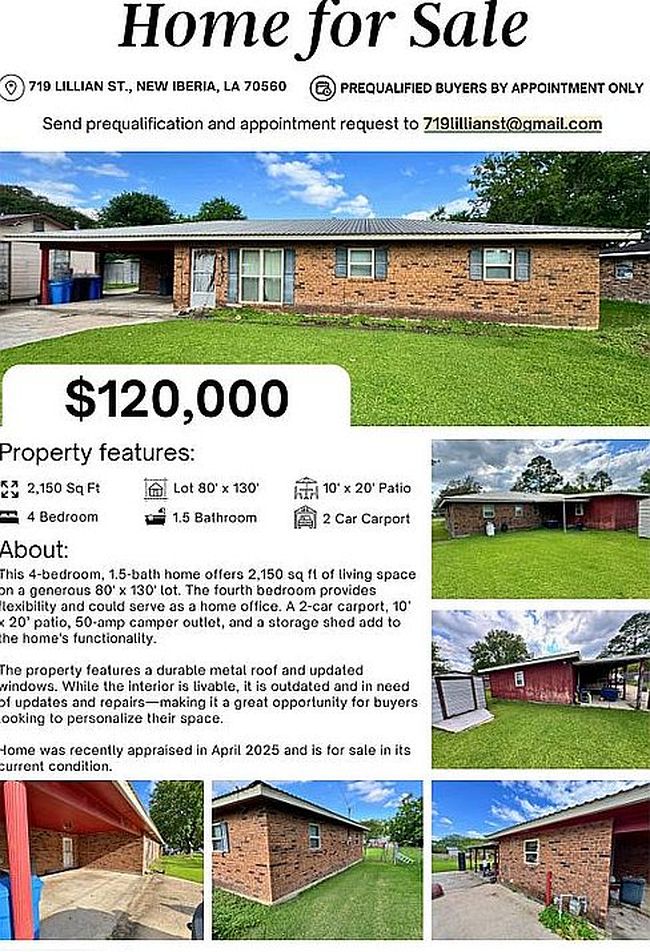 Photo of 719 Lillian St, New Iberia, LA
