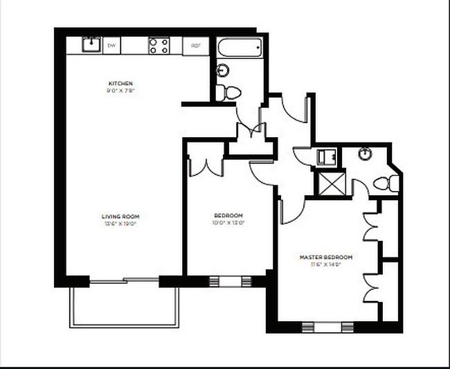 Preview of property located at 1251 E 19th St #2C